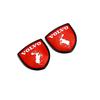 2 Stück Auto Schild Emblem Abzeichen Aufkleber 3D Metall Elch Logo Decal für Volvo XC90 V90 V60 XC60 V40 S80 S60 S90 C40 XC40 V70 XC70 C30 PH4
