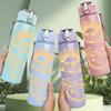 1PC Angel Wing Vintage Graphic,750ml Color Plastic Sports Water Bottle,Leakproof Flip Straw Lid,Suitable for Sports Office Home Use