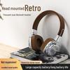2024 Retro-Bluetooth 5.3 On-Ear-Kopfhörer im amerikanischen Stil mit starkem Bass