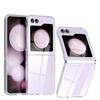 For Samsung Galaxy Z Flip7/Z Flip6 5 4 3 Transparent PC Hard Case, Anti-Fingerprint Clear Cover