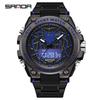 Sanda Luminous Waterproof Men's Sports Watch - Trendy, Fashionable, Versatile Outdoor Electronic Wristwatch
