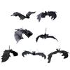 4Pcs Halloween Bat Ornament Scary Animal Hanging Decoration For Indoor and Outdoor Halloween Party Centerpieces