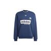 Originals Trefoil Logo Print Crewneck Sweatshirt Men Sweatshirt Night-Indigo IP7164