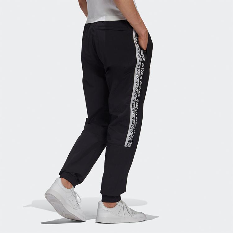 adidas Originals Woven Knit Track Pants Men Bottoms Black GJ6748