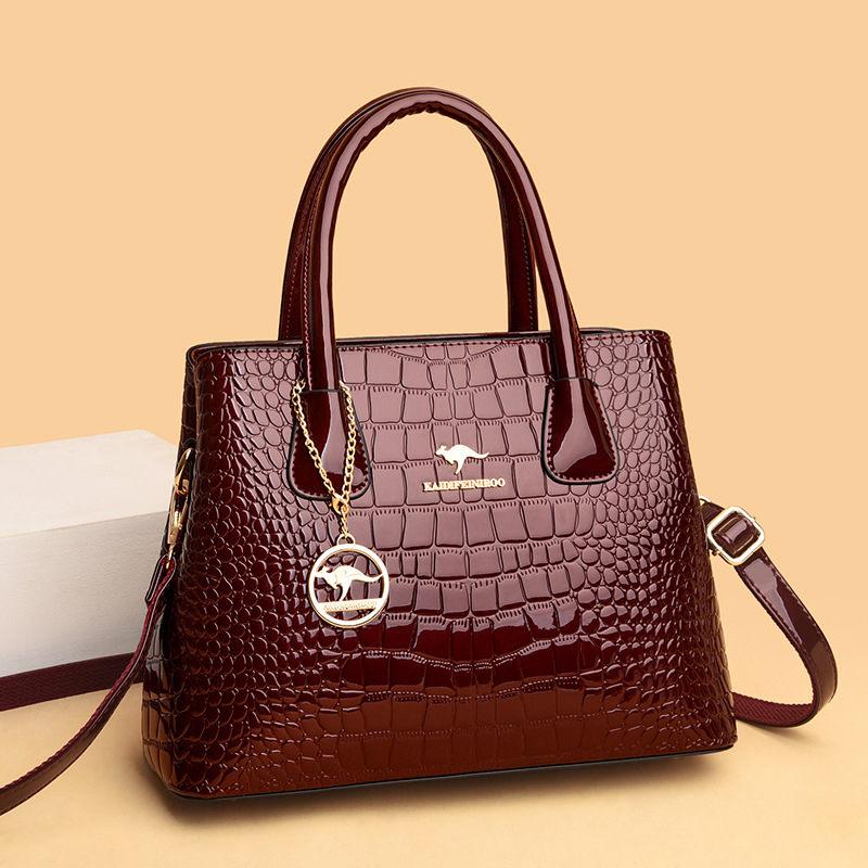 Women Handbag Genuine Leather Bags Women Crocodile Luxury Handbags Women Bags Designer Crossbody Bags Female Retro Tote Handbags