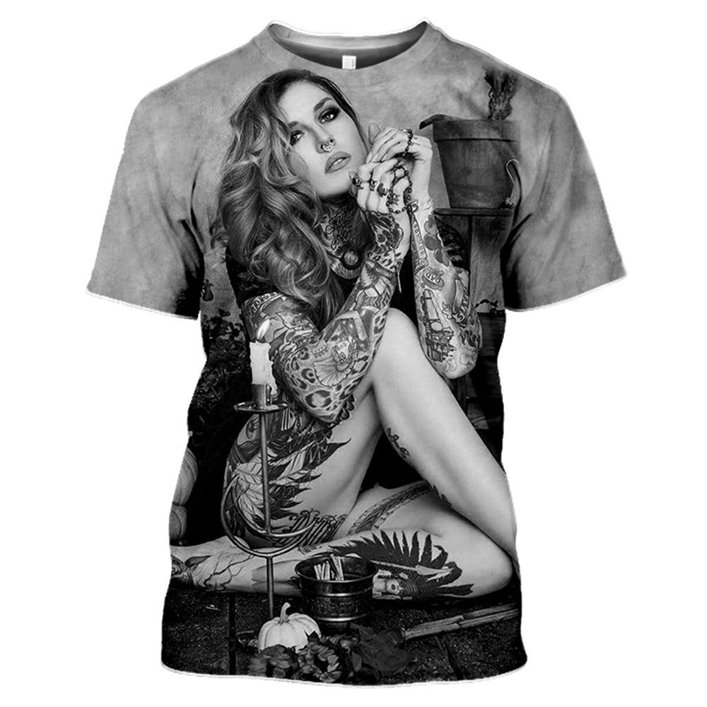3D Gedruckt T Hemd Männer Frauen Sexy Göttin Harajuku T Shirts Männer Mode Casual Street Hip Hop Oansatz T-Shirt Kleidung
