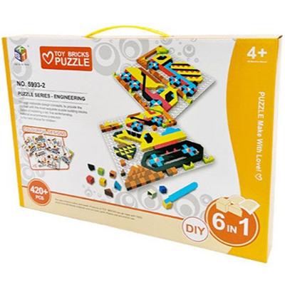 Brix Puzzle Deluxe Heavy Equipment, 1, Korea Best Toddler Puzzle