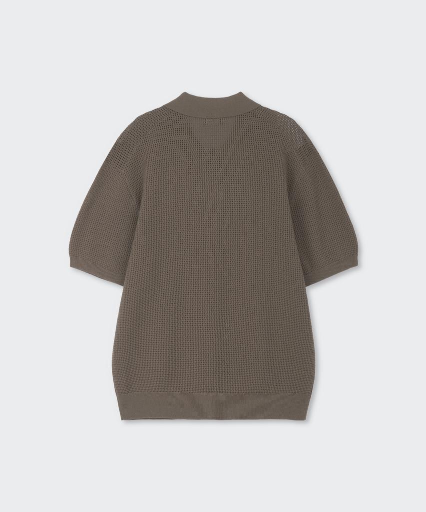 MUSINSA STANDARD Crocheted Knitted Polo Shirt [Light Brown]