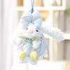 Plush Bunny Keychain With Flower Design For Girls Gift Collection