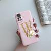 For Xiaomi Redmi Note 11 Pro Case Luxury Custom Name Letter Alphabet Phone Case For Xiaomi Redmi Note 11 11S Note11 Pro 5G Cover