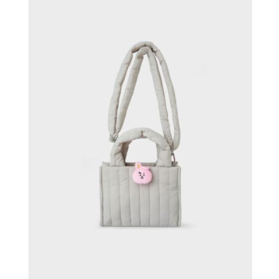 BT21 Borsa trapuntata a 2 vie con stemma della bambola con il volto