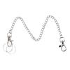 Metal Long Pocket Chains 45cm 60cm Silver Keychain with Lobster Clasps and Keyring 25cm Silver Wallet Chain For Belt Loop