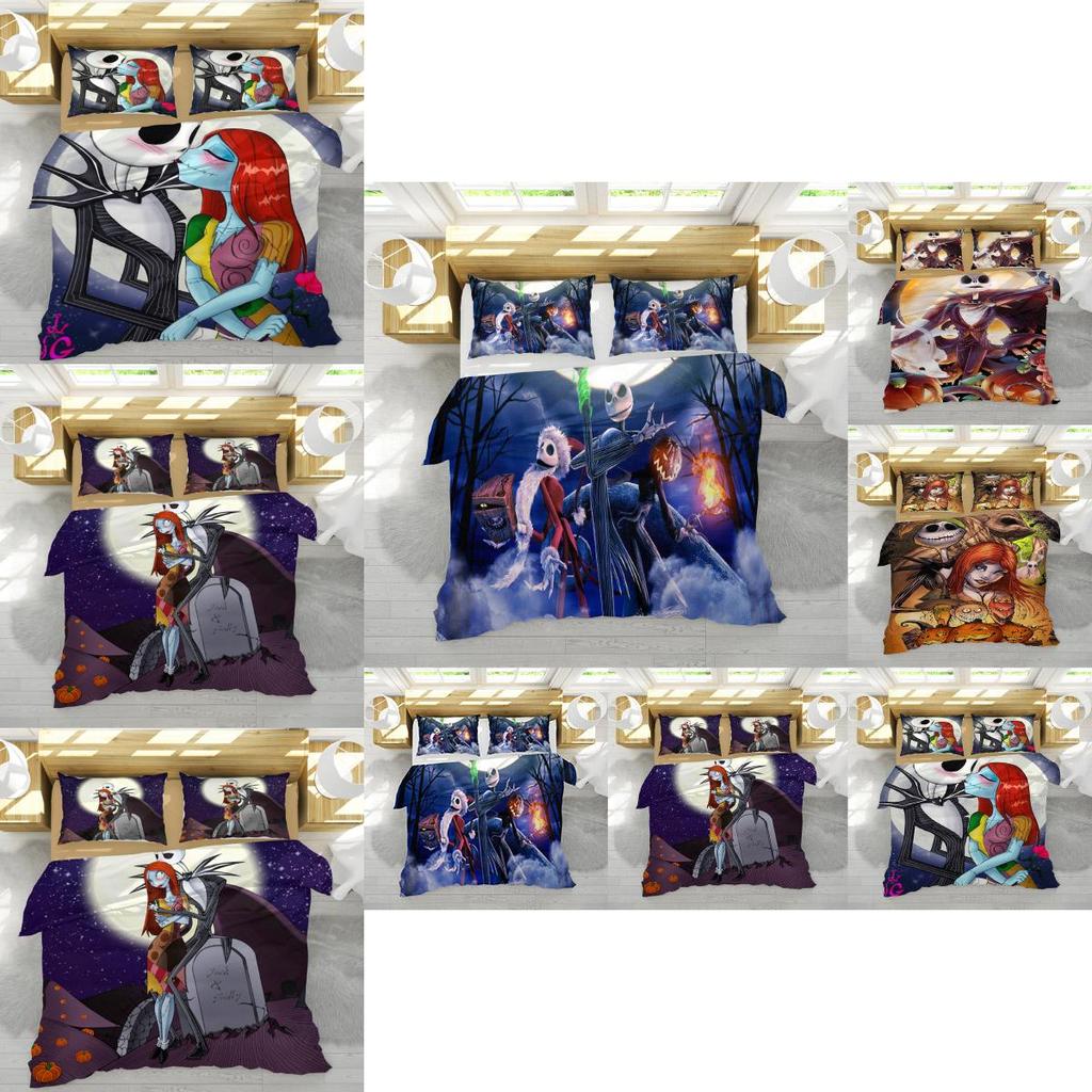 Luxurious The Nightmare Before Christmas 3-piece Bedding Set For Ultimate Comfort