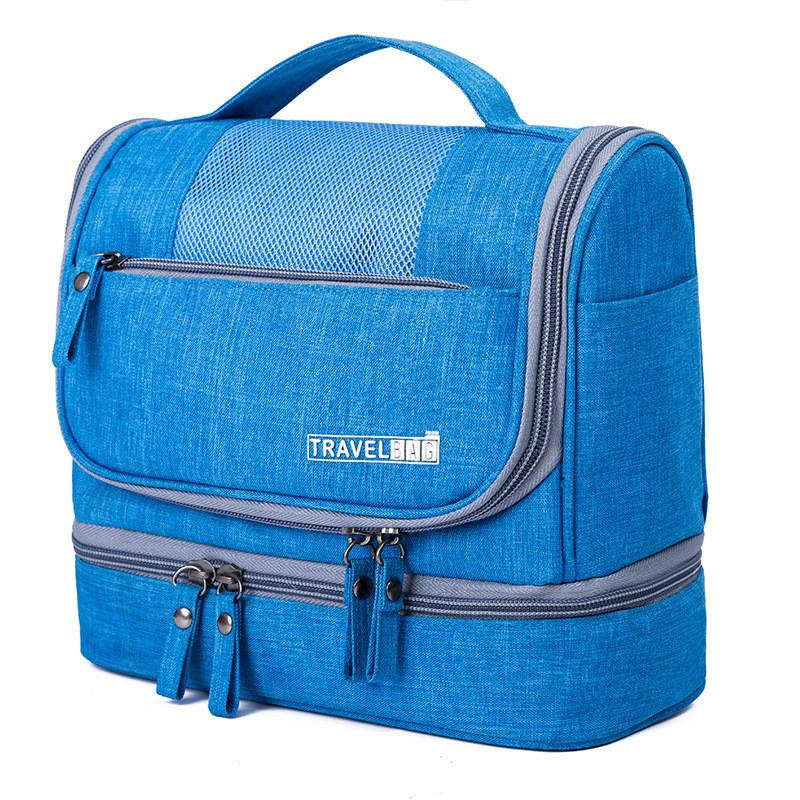 Travel Toiletry Organizer With Waterproof Dry Wet Separation For Home And Vacation Use
