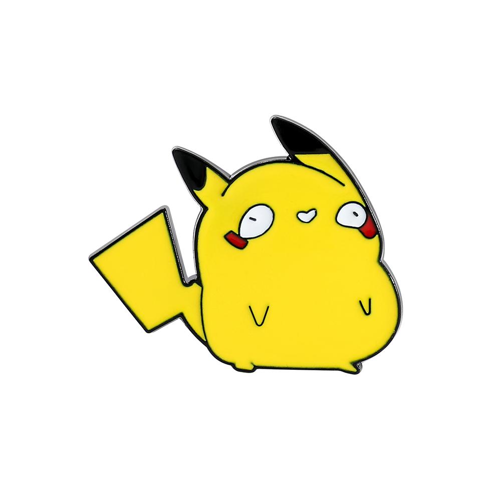Anime Pokemon Enamel Pin Pikachu Bulbasaur Psyduck Squirtle Badge Brooch Denim Clothes Bag Cute Animal Kid Jewelry Durable Gift Toy