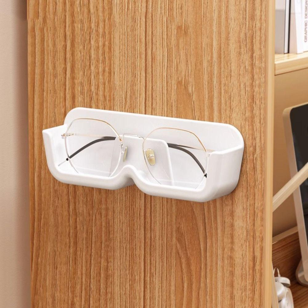 Wall Mounted Glasses Storage Box Punch-free Myopia Glasses Display Rack  Bedside