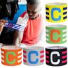 Captain C Armband Adjustable Unisex Soccer Training Team Captain Arm Adults Teens Football Band Elastic