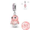 Colorful Copper Metal Colorful Animals Parrot Rabbit Puppy Charm Bead Component Pendant Bead Component Compatible With DlY Bracelet High Quality Fine