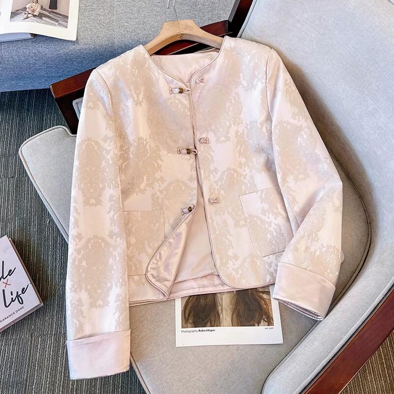 La Chapelle New Chinese-Style Embroidered Jacquard Jacket