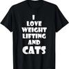 Weight Lifting & Cats Funny Cat Gift For Men Women T-Shirt