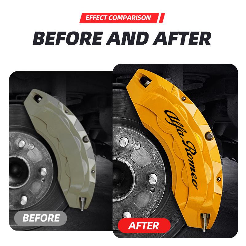 Car Goods Brake Caliper Badge Sticker Decoration Sticker Decal For Alfa Romeo 159 166 Giulietta Giulia Mito Stelvio Brera Spider