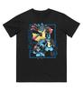 Tricou Bumbac Pur Imprimat Pokémon Riolu Evoluție pentru Bărbați și Femei Colecție Nouă Primăvară-Vară Cămașă Fashion cu Mânecă Scurtă