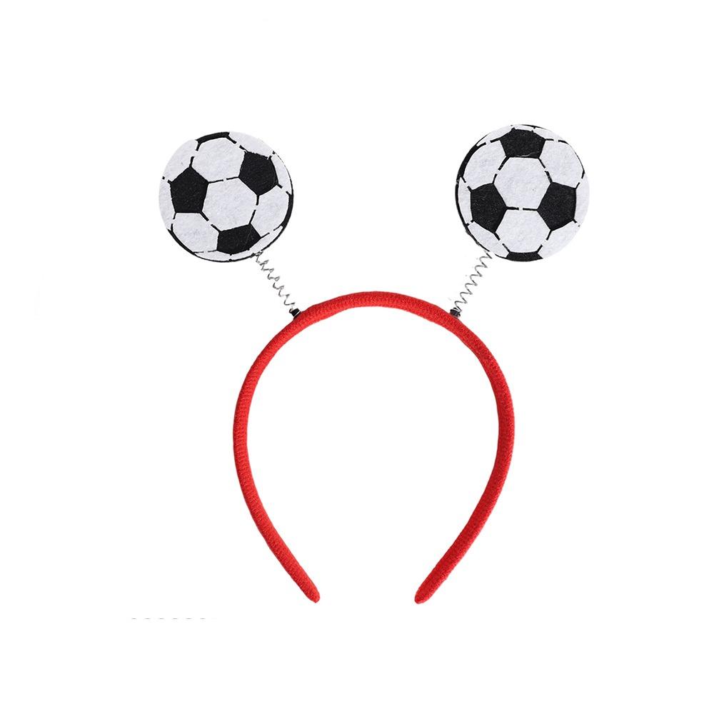 Weicher Filz Fußball Brille Lametta Fransen Kunststoff Bügel Fußball Party Stirnband Kopfbedeckung Jubel Foto Booth Requisite