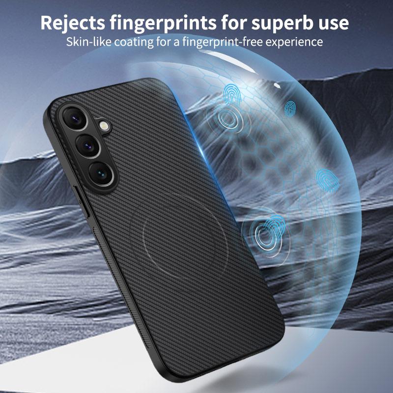 Shockproof Magnetic Case For Samsung Galaxy A35 A36 A54 A55 A56 M33 Premium Carbon Fibre Slim Fit Ultra-Light Protection Cover