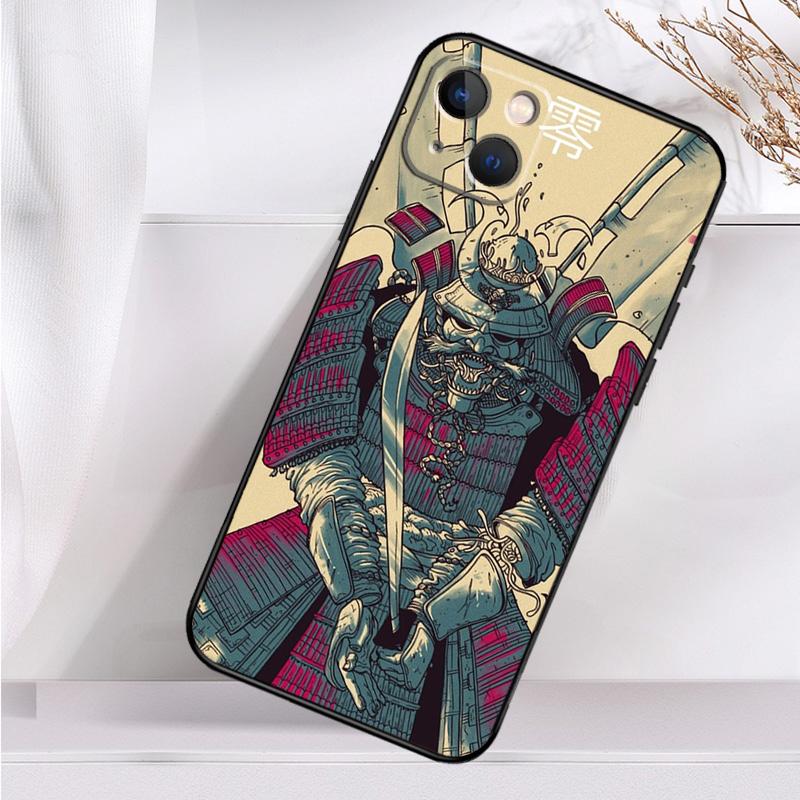 Samurai Mask Demon Shockproof Case For iPhone 18 17 16 15 14 11 Pro Max Plus 12 13 Mini 16e 17 Air Phone Cover