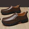 Genuine Leather Mens Loafers Non Slip Walking Flats Breathable Outdoor Slip On Casual Shoes New Man Work Office Driving Sneakers