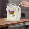 Ceramic Hand Type Oil Burner Diffuser for Home, Office, with 1 Tea Light Candle, Made by Porcelain New