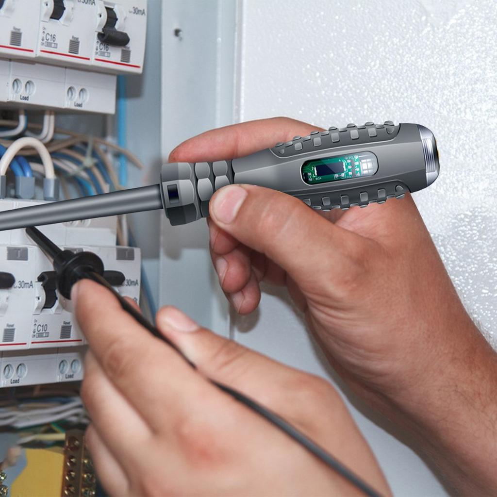 Farblicht-Teststift mit hoher Helligkeit, einzelner Kreuzschraubendreher, Dua-Zweckerkennung, Überprüfung von Drahtbrüchen, Haltepunkttest, Zeroo-Testwerkzeug