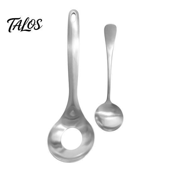 Easy Clean Kitchen Tool Stainless Steel Meatball Maker Spoon, Ergonomic Long Handle Manual Utensils, Non-Stick Professional Oval Leak Design for Meat