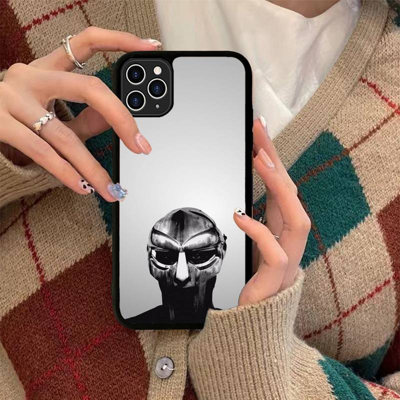 MF Doom Ed Phone Case Silicone PC+TPU Case for iPhone 11 12 13 Pro Max 8 7 6 Plus X SE XR Hard Fundas