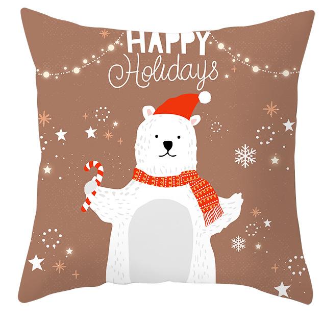 New Christmas Snowman Pillow Cover Christmas Illustration Home Cushion Cover Premium Durable Quality Useful Practical