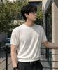 XOX Basic Cool Round Crop Short Sleeve Knit [Ivory]