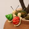 1 Pair Snail Planter Climber Flower Pot Edge Decoration Resin Cute Snail Figurine with Spring Tentacles for Home Garden Indoor Plants Decor