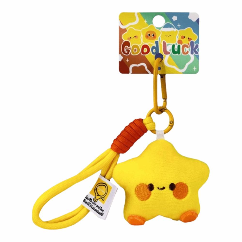 Stoffpuppe Sterne Schlüsselanhänger Flauschiger Paar-Schlüsselanhänger Kawaii Stern Plüsch-Schlüsselanhänger Weihnachtsgeschenk