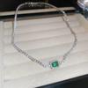 Luxe Zirkonia Armband Trendy Dames Vierkante Zirkonia Ketting Verstelbare Armband Feest Sieraden Cadeaus