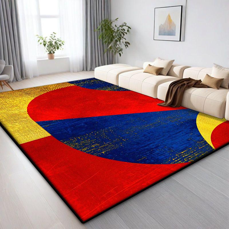 Light Luxury Geometric Carpet Living Room Nordic Decoration Home Large Area Rugs Sofa Area Bedroom Cloakroom Floor Mats Non-slip