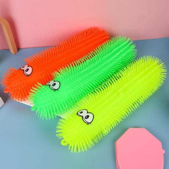 Stress Relief Squeeze Toy Soft TPR Anxiety Relief Gadget for Adults Kids Relaxing Sensory Toy LED Light-Up Gift for Travel Office Classroom