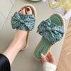 Women's Flat Sandals with Square - Casual Summer Beach Slide Slippers for Outdoor