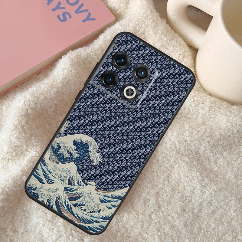 Japanese Wave Art Case For OnePlus Nord N10 N20 N100 N200 CE 2 Lite OnePlus Ace 8T 9R 10T 9RT 9 11 10 Pro Cover