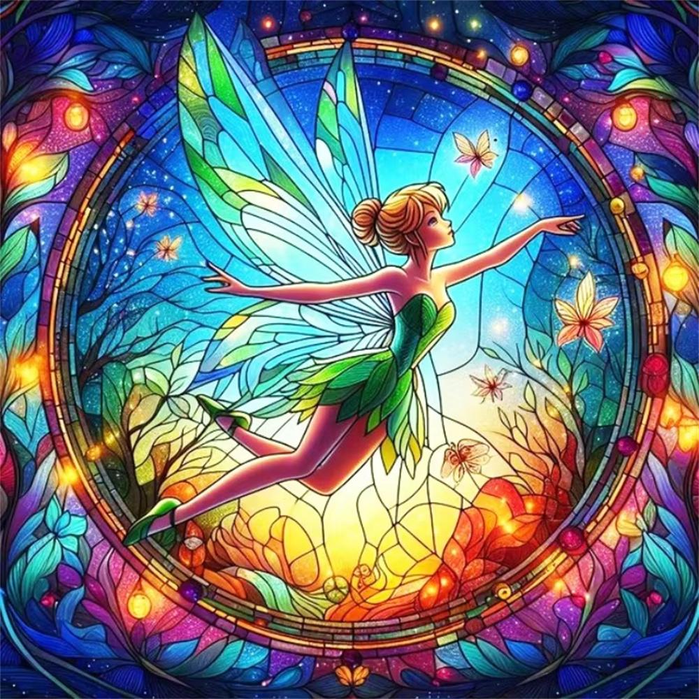 Disney Tinker Bell Fairy Collection Diamond Painting Full of Diamonds DIY Handmade Embroidery Art Cartoon Decorative Painting Kit