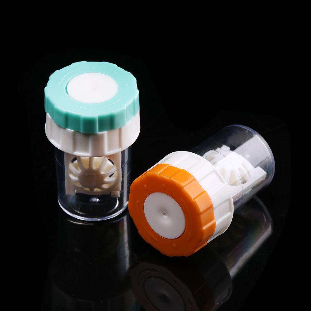 New Mini Portable Contact Lens Case Travel Glasses Holder Soaking Box Candy Color
