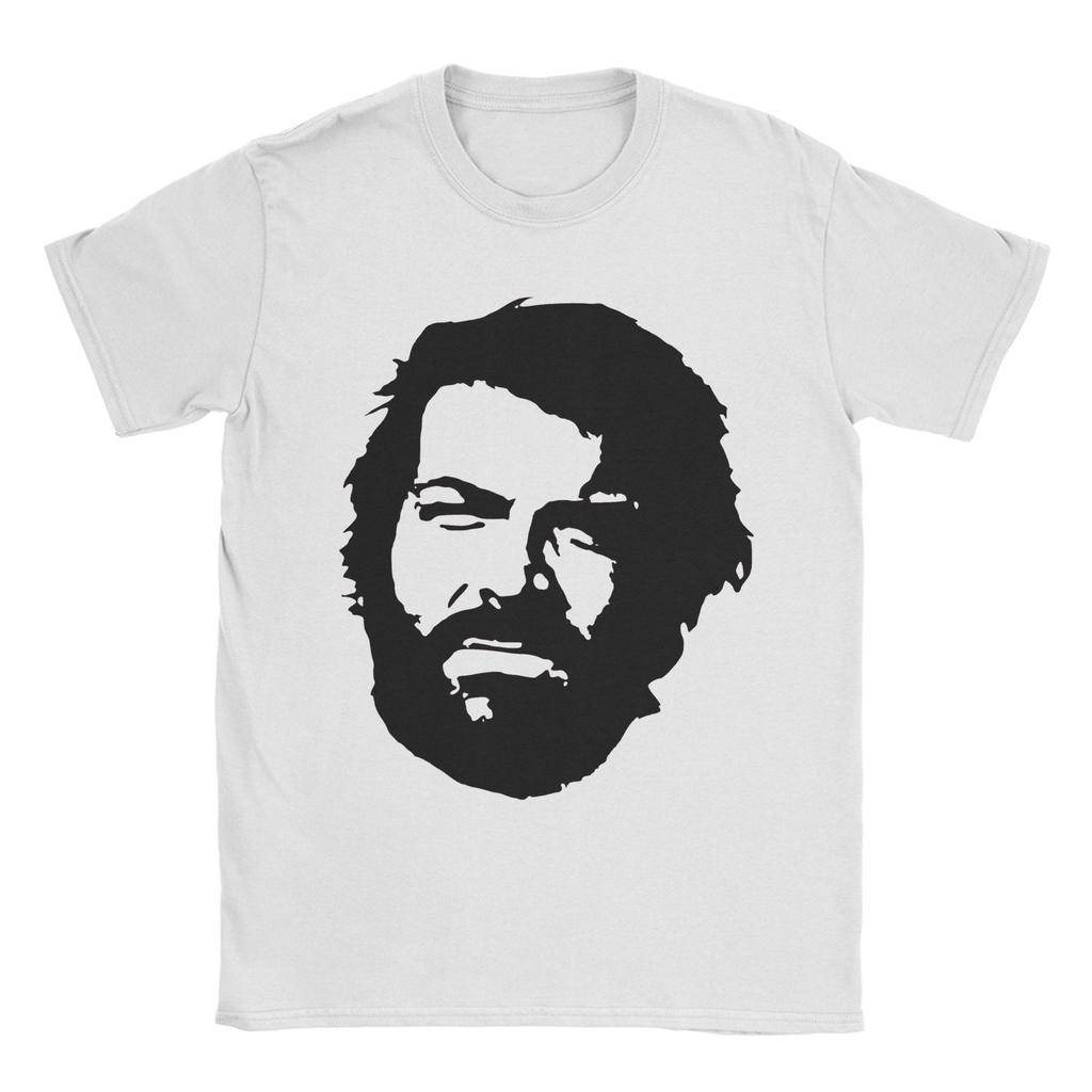 Streetwear TShirt Summer Bud Spencer Face Novelty T Shirts  Cotton Tee Shirt for Unisex Y2K Funny Pattern Short Sleeve Tees