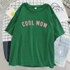 Cool Mom Letter Graphic Printed Women T-Shirt Soft Casual T Shirts Summer Soft Clothes Street Hip Hop Short Sleeve Female