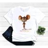 Cute Mouse T Shirt Mice To Meet You Cartoon Lover Rodent Mom Dad Funny Rat Vintage Soft Designer Clothes Versatile