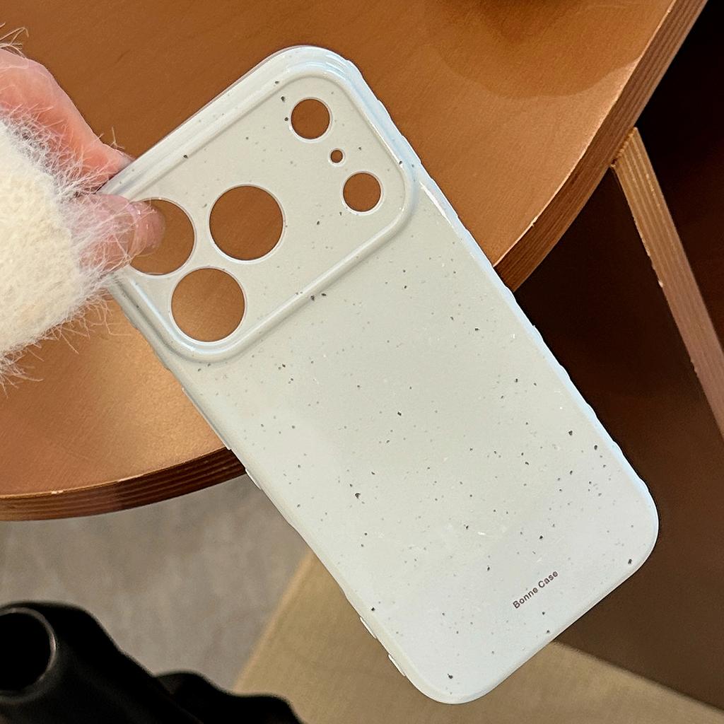 Haze blue is suitable for Apple 17promax mobile phone case iPhone retro simple bracket 16 anti-drop 15 soft cover 13