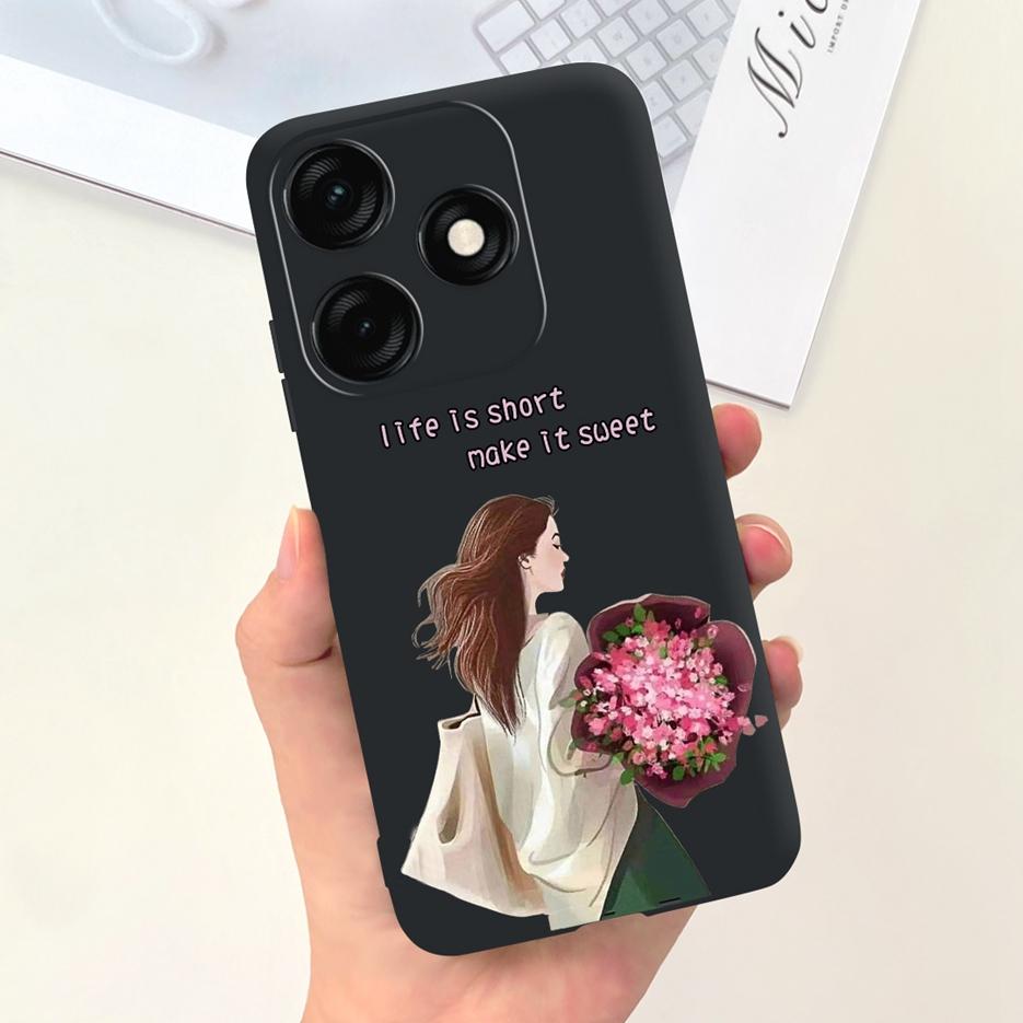 For Tecno Spark 20 Case Spark 20C BG7n Prety Girls Butterfly Painted Phone Case For Tecno Spark 20 Pro Spark20 C Soft TPU Fundas